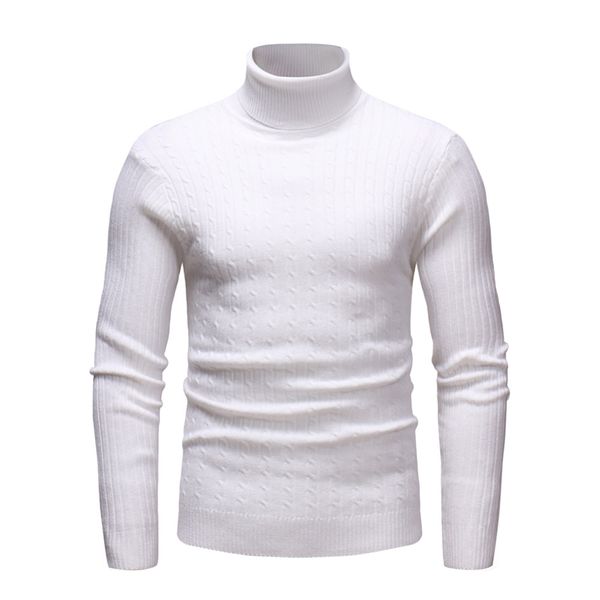 

men's sweater turtleneck pullover fashion basic men sweaters winter black white knitwear warmness jumper 2020 spring 3xl, White;black