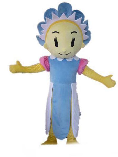 

2019 factory new good vision and good ventilation a thin flower man mascot costume for to wear, Red;yellow