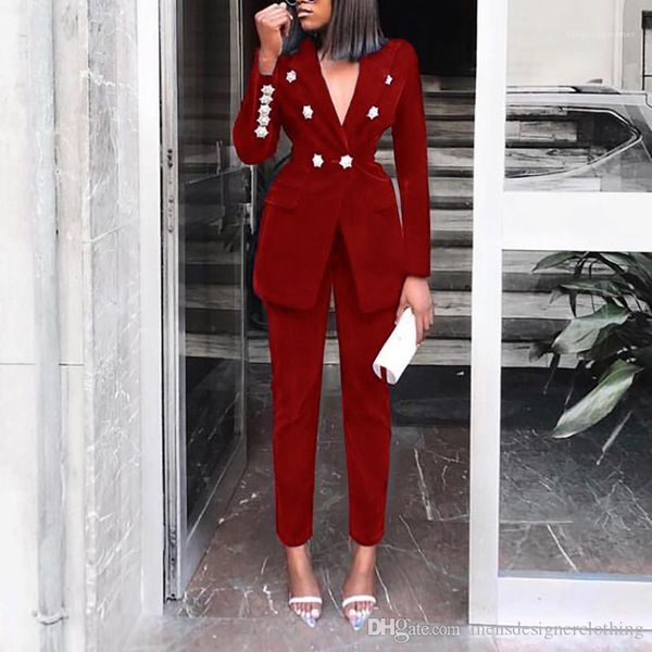 

slim double breasted long sleeved lapel neck womens fashion jackets solid color designer women jackets suit jackets elegant sexy, Black;brown