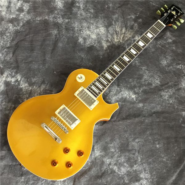 

suneye новый lp электрическая гитара. гитара золотой порошок желтого цвета. красное дерево накладка электрогитары, хорошее качество звука, б