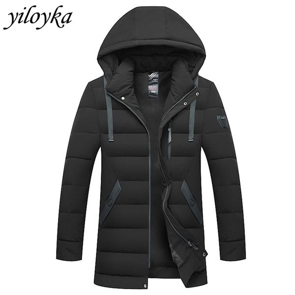

2019 winter jacket men coats thicken warm solid jackets men parka hooded outwear cotton-padded parkas casual jacket high quality, Tan;black