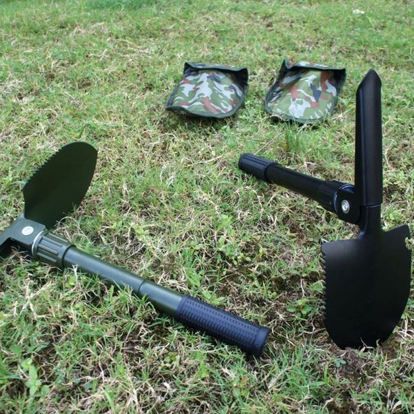 Складные садовые лопаты портативный маленький инженер Shovel Рыбалка Многоцелевой Открытый кемпинг Садоводские туристические принадлежности