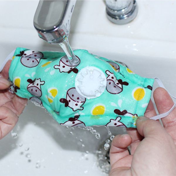 

baby vertical folding non woven fabric with breath valve anti dust kids muffle mouth mask pm2.5 respirator