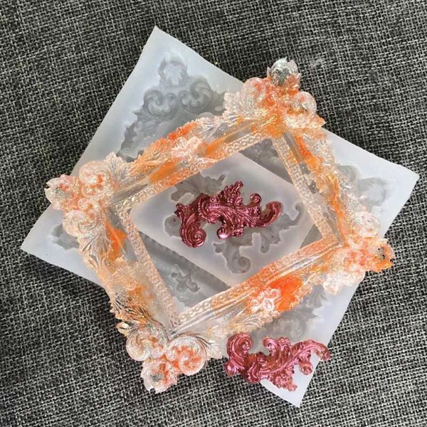 

handmade photo frame смола силикон фоторамка fondant art craft 40jf