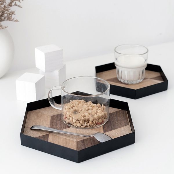 

wood decoration tray nordic wind wood pastry tray bread display plate art dinner plate wood grain fruit bowl large kitchen storage organiz