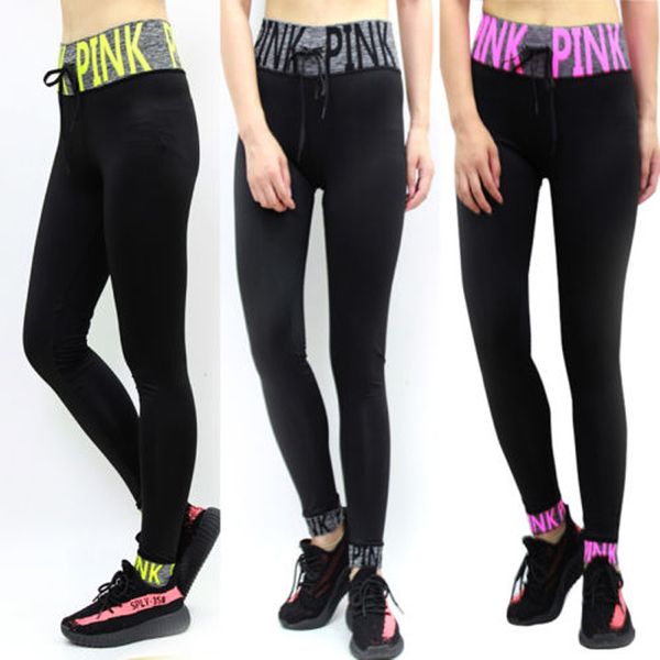 

new casual women clothing vottonhigh waist fitness leggings pants stretch casual trousers clothes, Black;white
