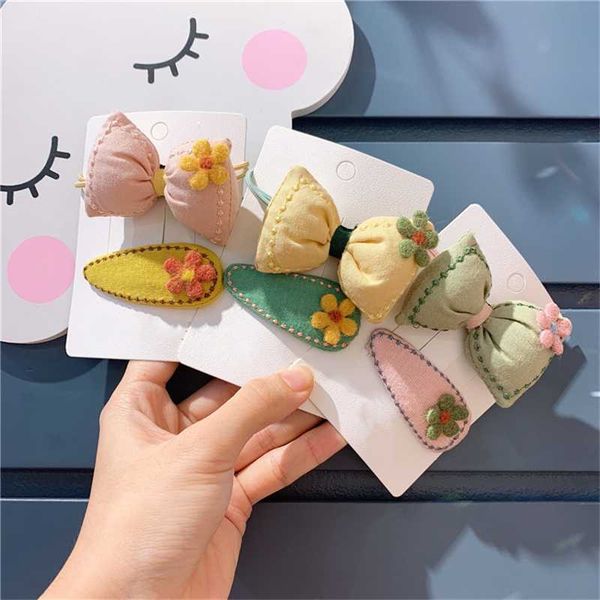 

мода новорожденных девочек 2pcs кольцо / set кружева ручной работы bowknot волос дети цветы bb клип клипы дети бутик волос pin, Slivery;white