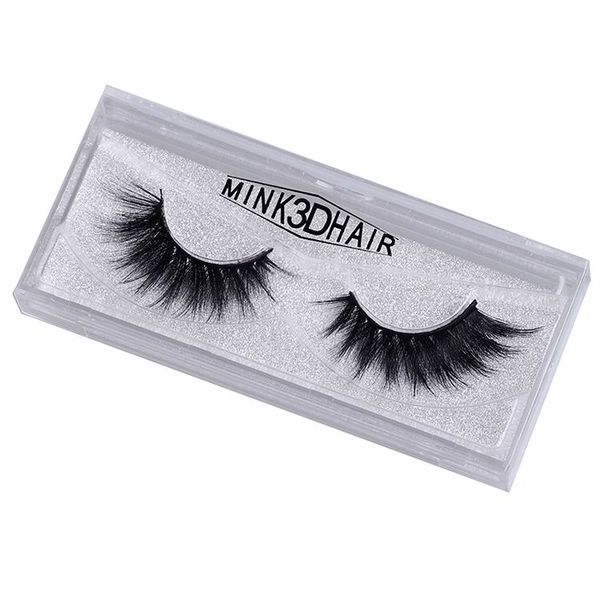 

new 1 pair mink eyelashes natural long 3d eyelashes 3d mink lashes hand made makeup false lashes 1 box faux cils