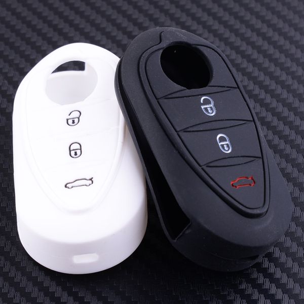 

1pcs 3 buttons silicone key cover fob case shell fit for alfa romeo 4c mito giulietta 159 gto gta