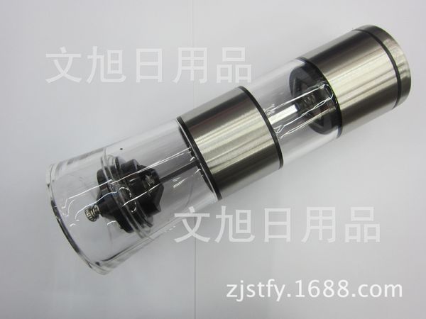 

spot supplies color boxed stainless steel increase second gram force material science high dual use pepper grind organ