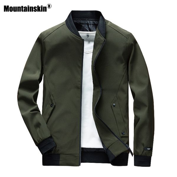 

mountainskin mens bomber jackets male spring fashion streetwear hip hop coats men outwear thin slim jacket brand clothing sa677, Black;brown