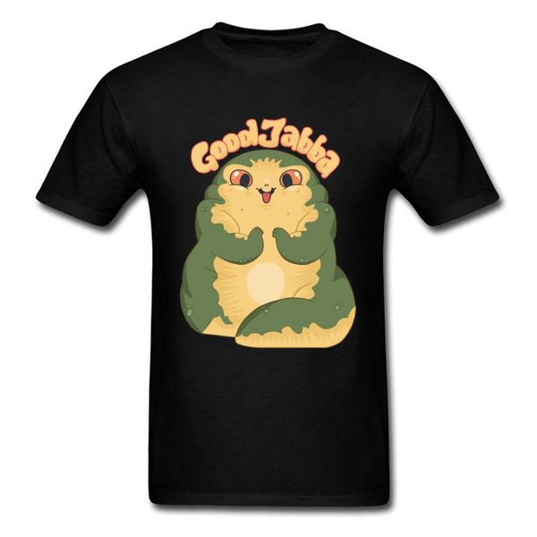

cute jabba the hutt men black t shirt graphic tees 2020 funny summer clothing mens gift tshirt for friends, White;black