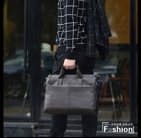 

men's bag large capacity pu leather men's diagonal shoulder bag computer lapbriefcase business