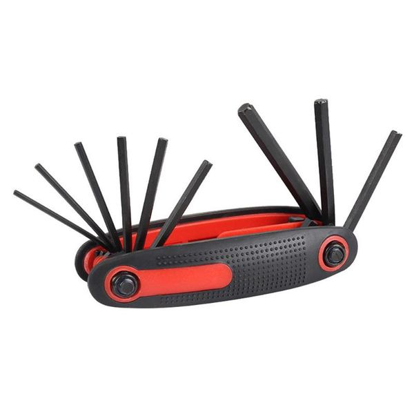

9 in 1 hex wrench set multifunction bicycle allen wrench mountain bike repair tool portable mini riding accessories