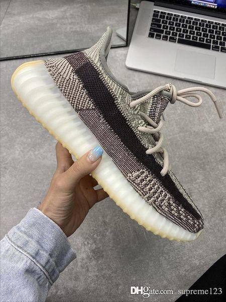 

2020 kanye west authentic man running shoes 3m reflective v2 zyon israfil asriel women men designer shoes fz1267 with original box