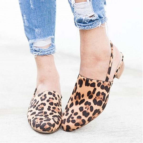 

women shoes slingback summer sandals for female leopard casual footwear women sandals elegant low heels party wedding shoes, Black