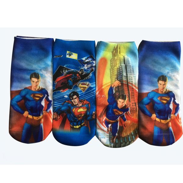 

4 paris children socks spring summer cotton boys girls socks 3d print cute cartoon kids socks 1-10 year, Pink;yellow
