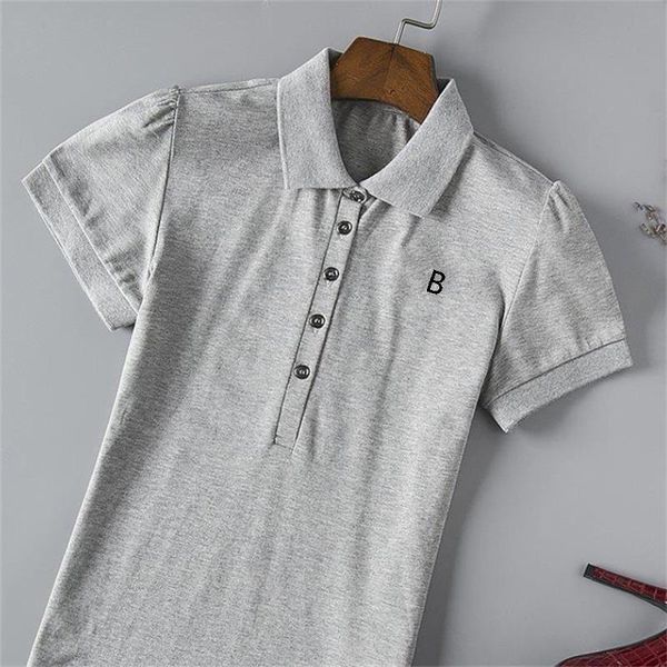 

2019 Womens Designer T Shirts High Quality Printing Round Designer Brand T-shirts Models Short-women Polo Shirts Wholesale Asian S-XXL