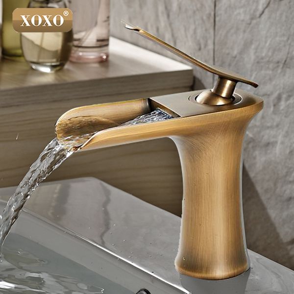 

bathroom sink faucets xoxo waterfall brass vanity faucet chrome basin mixer tap 83008