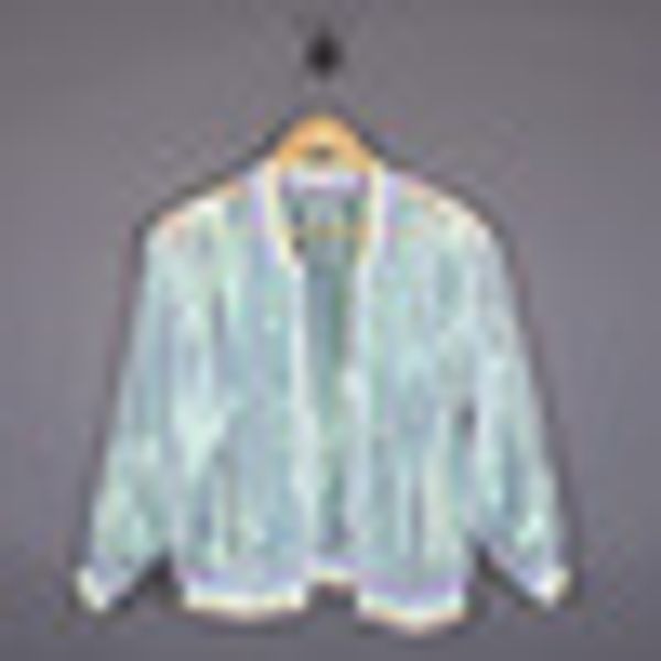 

fashion women's coat organza iridescent transparent jacket holographic laser rainbow bomber girl's coat, Black;brown