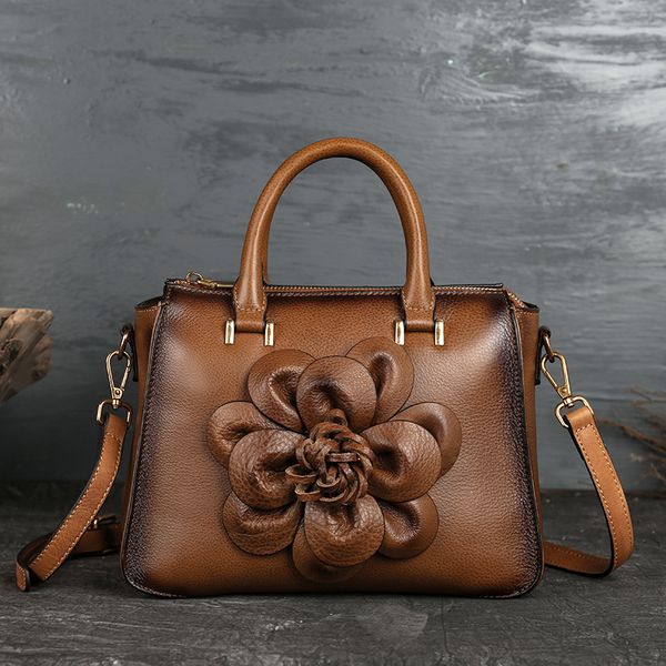 

johnature retro 2020 new totem genuine leather luxury handbags leisure large capacity cowhide women shoulder & crossbody bags