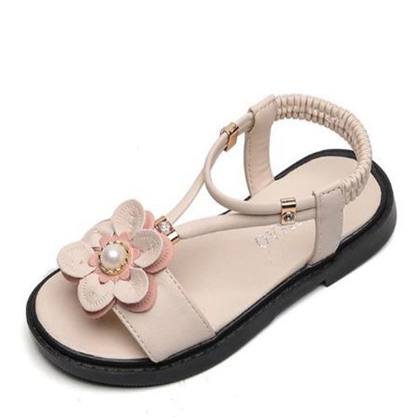 

мода 2020 дети детские сандалии девочек летняя обувь спорт детский пляж кожаные сандалии для девочек цветы принцессы обуви, Black;red