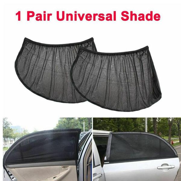 

2pcs car rear side window mesh sun visor shade cover shield uv protector car side window sun shade