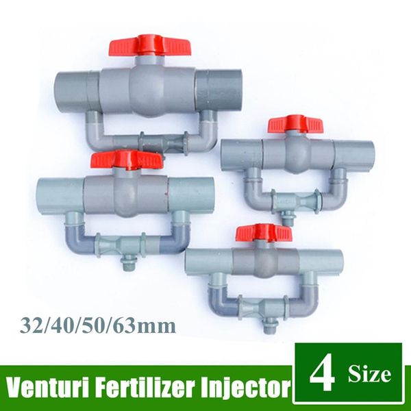 

32/40/50/63mm automatic venturi fertilizer injectors switch filter water tube device watering kits garden irrigation supplies