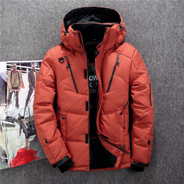 

men's down & parkas winter coat men thick warm hooded casual outdoor man jacket parka fashion windbreaker mens overcoat r, Black