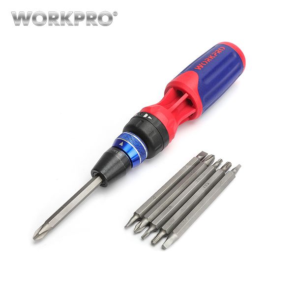 

workpro ratcheting screwdriver set 12 in 1 screwdriver bit set with quick-load mechanism s2 bits