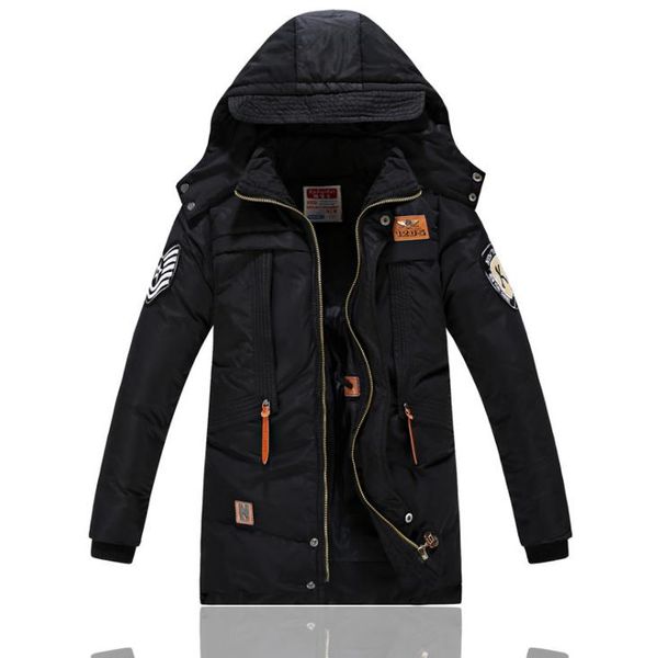 

30 degree children's winter jackets for boys snowsuit duck down kids windbreaker parka warm thick coat zip teenager outwear, Blue;gray