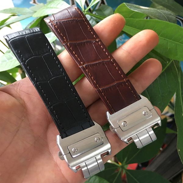 

watch buckle 316l stainless steel brushed butterfly 18/21mm fold buckle clasp for 100 series+ tools, Black;brown