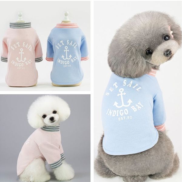 

s m l xl xxl t-shirt dog clothes letter autumn spring pet clothes for dog cat chihuahua for small dogs pets solid