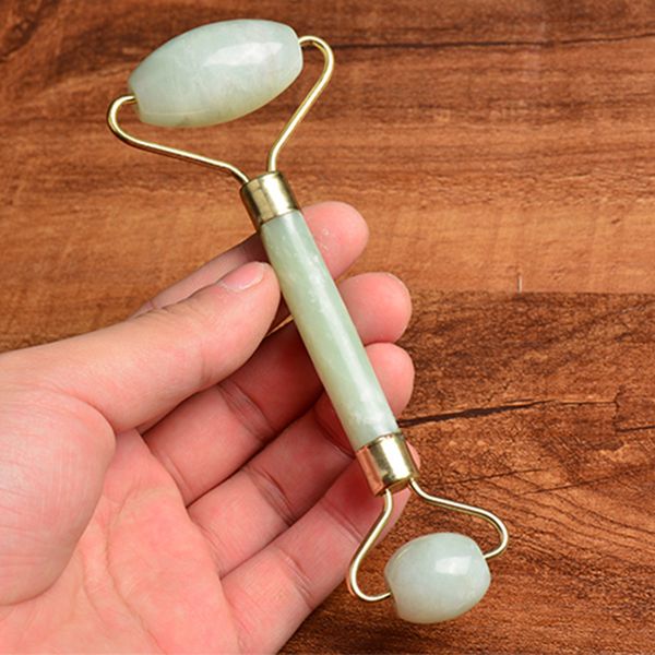 

красота инструмент природные tumbled чакра нефритовый камень резной roller рейки кристалл исцеления гуа ша красоты лица massor палка бесплат