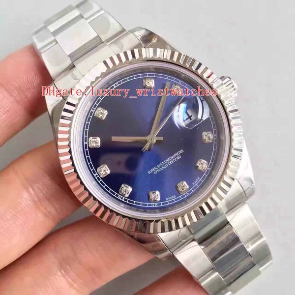

9 colors excellent wristwatches ew factory v2 41mm datejust president 116334 316l cal.3235 movement mechanical automatic mens watches, Slivery;brown