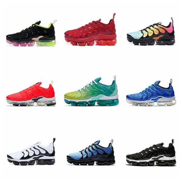 

d03 2020 tn plus metallic white silver triple black men running shoes plus trainer sneaker shoes size 36-45