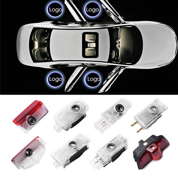 

2pcs led car door light for mercedes benz w204 w124 w212 w221 w245 w164 w176 w168 w169 r171 gla logo shadow door welcome light