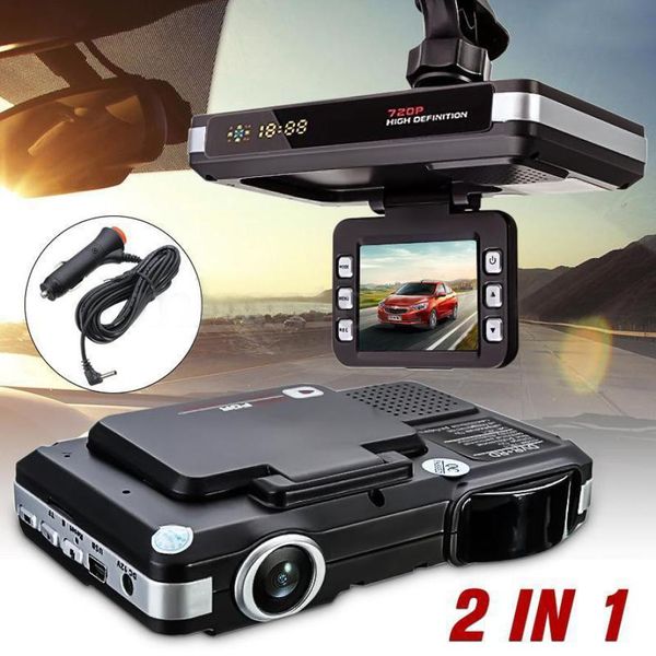 

safety early warning device 2in1 car camera dvr dash cam recorder and radar laser speed detector alert g-sensor jan18