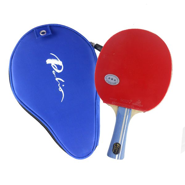 

palio 2-star 2star 2 star long shakehand fl pips-in table tennis racket with case for pingpong