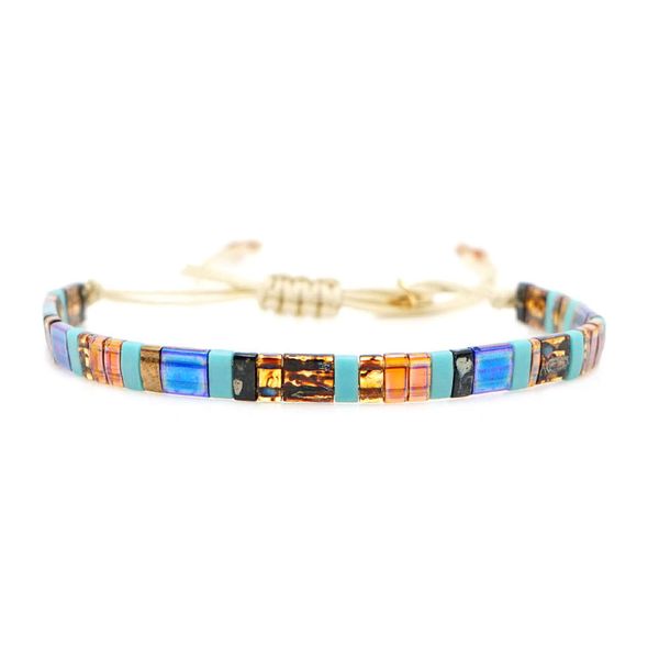 

go2boho 2019 miyuki bracelet women bohemian summer beach jewelry bracelets men vintage tila beads pulseira mujer gift 2019 new, Black