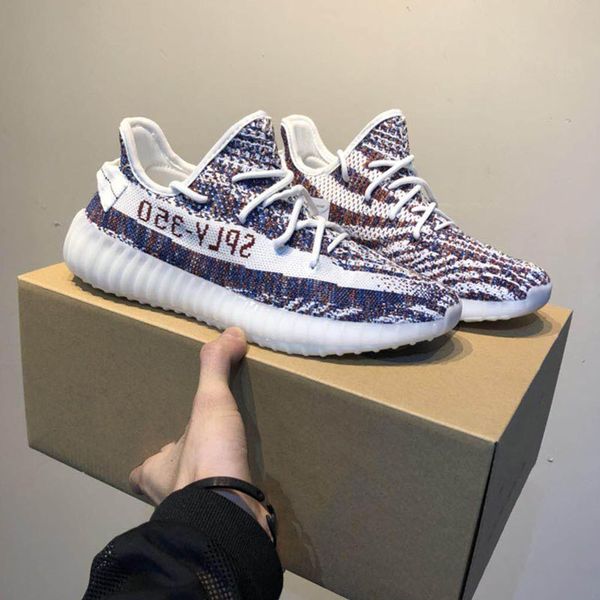 

2019 New!350 V2 Best Quality Men Outdoor Shoes Butter Sesame Zebra Cream White Bred Black Women Sport Outdoor Shoes 36-48
