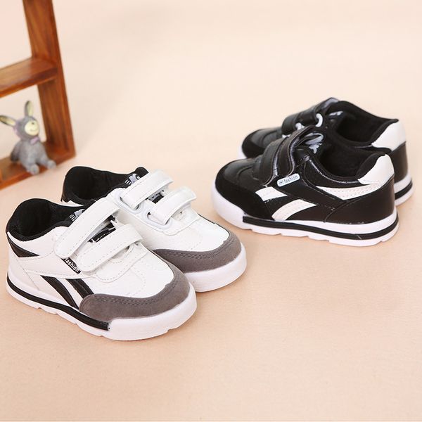 

all seasons fashion baby casual shoes hook&loop cute baby sneakers sports running girls boys shoes footwear, Black
