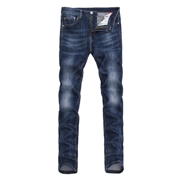 

mens casual jeans 2019 new spring slim feet jeans hip hop dark blue hip hop bee embroidery stretch skinny designer pants size 30-38