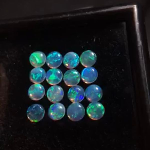 

cqt certificated 3mm natural opal gemstones australia origin loose stones loose gems, Black