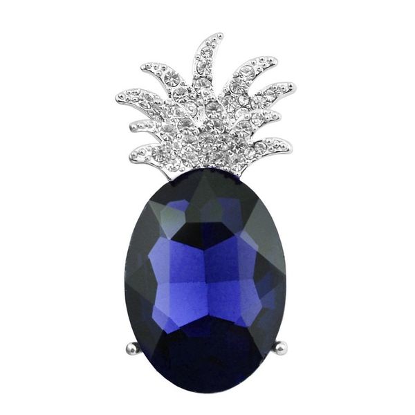 

crystal fruit pineapple brooch pin costume scarf accessory fashion jewelry 2019 new arrival jewelry 10pcs/lot ing, Gray