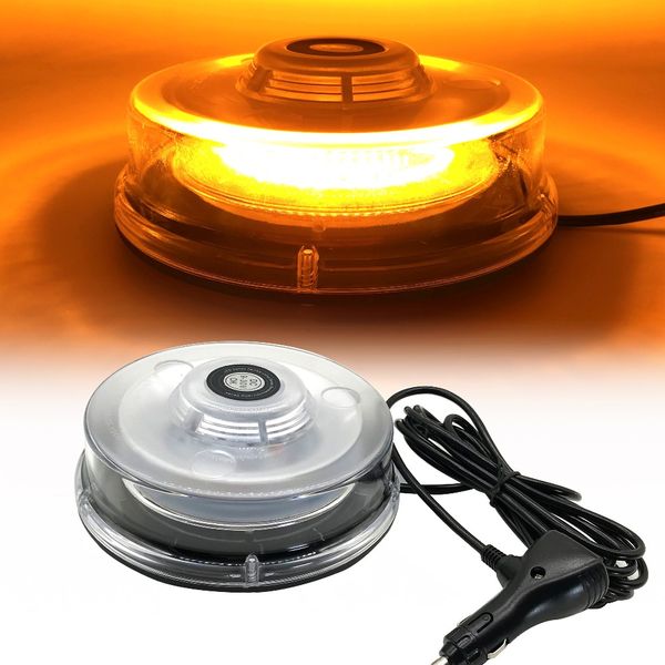 

amber led strobe light beacon vehicle car roof hazard warning flash emergency lights rotating flashing safety signal lamp