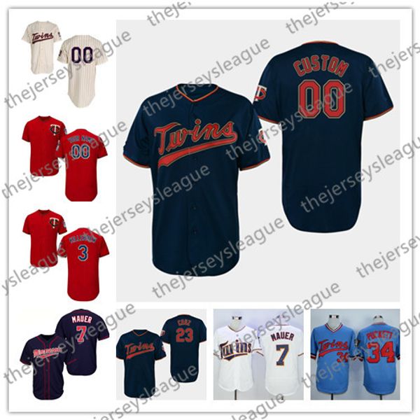 

custom twins navy any name number white red jersey 2019 minnesota #22 miguel sano 16 jonathan schoop 23 nelson cruz 25 byron buxton, Blue;black