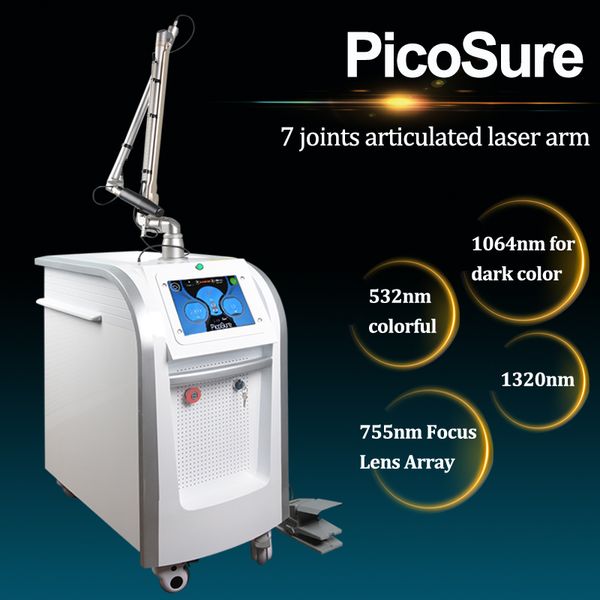 

professional tattoo removal laser beauty salon equipment picosecond q-switch nd yag laser tattoo removal machine ce approved, Black