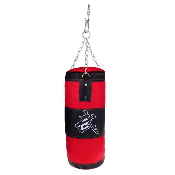 

50cm kickboxing training bags martial art punching sandbag heavy duty hanging chains four part set for kids adults and women