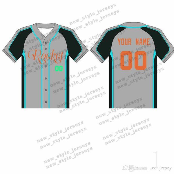 

136MAN Custom Baseball Jerseys Breathable 2019 Men youth Quick Dry Blue white Stitched M-XXXL Green Baseball Jerseys